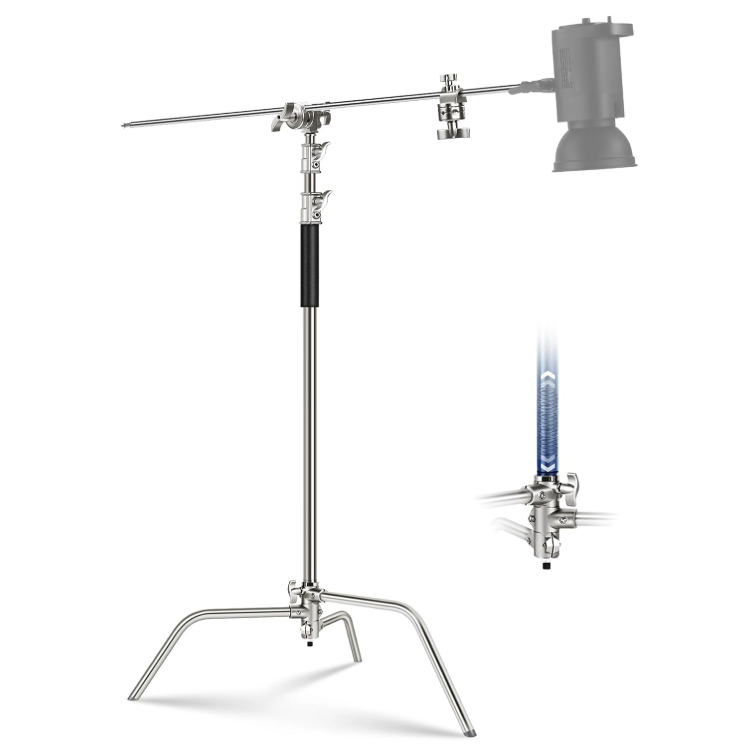 NEEWER Basics 100% Stainless Steel Heavy Duty C Stand with Boom Arm owned by Jet Sullivan