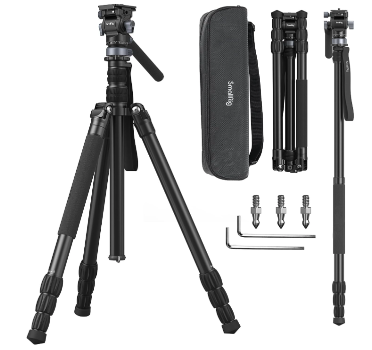 SmallRig CT190 72" Pro Video Camera Tripod with Leveling Base owned by Jet Sullivan